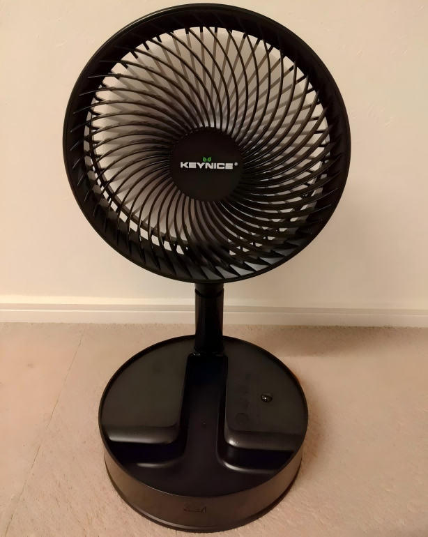 【実機レビュー】折りたたみ扇風機 KEYNICE KN-Q8proのリアルな使用感を徹底解説