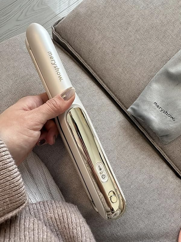 【充電式/機内持ち込み可】コードレスヘアアイロン MS2612｜脱着式バッテリー・海外電圧対応｜3段階温度調節(160℃/180℃/200℃)｜急速加熱｜コンパクト設計｜旅行・外出用｜前髪ケア｜全髪質対応｜男女兼用