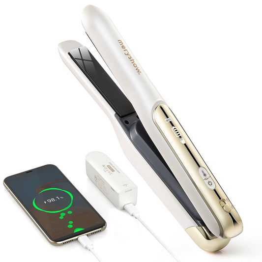 コードレス ヘアアイロン 機内持ち込み 脱着式バッテリー ミニ USB充電式 3段階温度 前髪 旅行 海外対応 男女兼用 MS2612